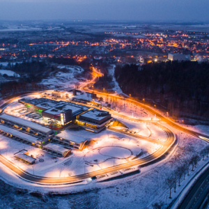 2018-03-03 aerofotografia basen europa lidzbark lotnicze luminacja mazurskie mazury noc oswietlenie plywalnia poland rekreacja termy warmia warminski warminskie warminsko wieczor woj. warm-maz wojciech wojcik www.fotowojcik.pl z lotu ptaka zima  201803032